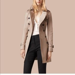 Burberry Cotton Sateen Trench Coat